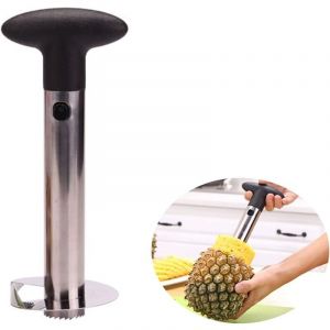 KZQ - Coupe Ananas, Découpe Ananas en Acier Inoxydable, Trancheur d'Ananas, pour la Maison et la Cuisine