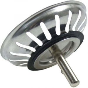 Dpzo - Panier Pour Bonde d'Évier de Cuisine 80 mm - Crépine Universelle Acier Inoxydable, Bouchon Panier Pop-Up, - Lavable Lave-vaisselle, Ne se