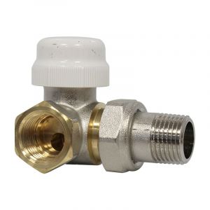 Robinet thermostatisable corps coaxial Gauche Femelle 1/2'' (15/21) - Volant manuel Somatherm