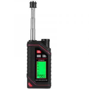 D&eacute;tecteur rechargeable de gaz naturel HT58PRO, d&eacute;tecteur de fuite avec sonde extensible de 11,5 pouces, d&eacute;tecteur de fuite propane %lel, lampe torche