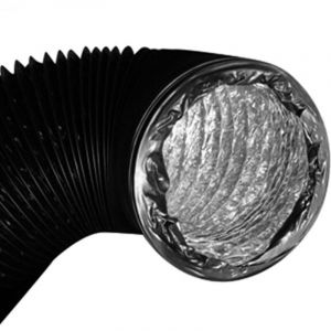 Gaine combi aluminium pvc double couche 315mm x 10m, conduit de ventilation