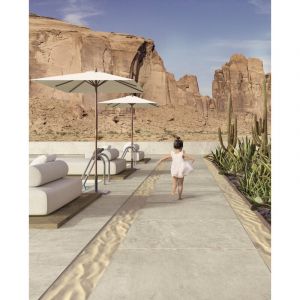Stone By Stone - Grès cérame - lavaredo 2 - Beige - 120x120 - Antidérapant - (1,44 m²)