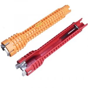 Cl&eacute; &agrave; Pipe Multi Usages Cl&eacute; d'&Eacute;vier Outil d'Installation avec Douille pour Robinet Et &Eacute;vier Plombier Cl&eacute; &agrave; Douille Outils de Plomberie Evier Plombier