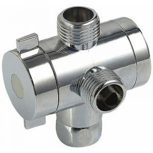 Adaptateur en t &agrave; 3 voies pour mitigeur bain-douche, connecteur de vanne d'inverseur, 11