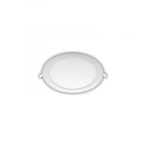 Ecolux - Plafonnier led Encastrable Extra-Plat 6W 540lm 120&deg; IP20 &Oslash;120mm Blanc - Blanc du jour 6000K