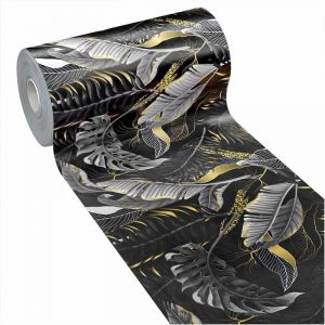 Emmevi Mv S.p.a. - Tapis De Cuisine En pvc AntiTaches Feuille D'Or D&eacute;coupable Antid&eacute;rapant Lavable - 51x120 cm