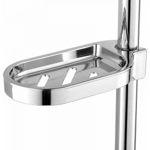 Rapanda - Porte-Savon Anti-Rouille Réglable Poli, Porte-douchette Réglable Slide Pratique Barre de Douche pour Salle de Bains et Cuisine