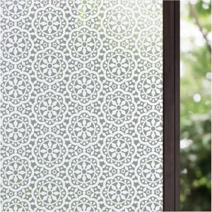 （30x300cm)Film Fen&ecirc;tre Anti Regard Electrostatique Adh&eacute;sif Occultant Intimit&eacute; Film Vitrage Verre D&eacute;poli Givr&eacute; D&eacute;coratif pour Salle de Bain Maison