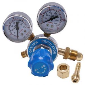 R&eacute;gulateur de Pression d'Oxyg&egrave;ne Double Jauge pour Bouteille Gaz Inhalateur