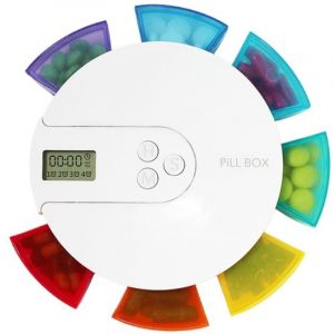 Fitags - Pilulier automatique avec organiseur électronique de médicaments 7 jours (vert)