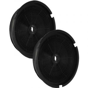 2x Filtres à charbon actif compatible avec Hotpoint Ariston ag 60 tx, ah 50 tx, 7HSL 6PWH, ae 60 gy, ae 80 gy, ae 90 gy hotte aspirante - 19 cm - Vhbw
