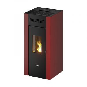 Pegaso Elane - Po&ecirc;le &agrave; pellets ventil&eacute; 8,5 Kw Rouge