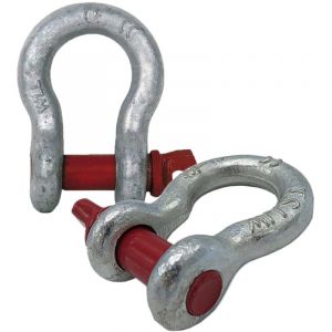 Industrial Manille en Acier Haute Resistance 2 T Pack 2 Parfait pour Le remorquage et Le Levage 4x4 Mousqueton treuil elingue de Levage Quad Moto