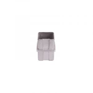 [QUALITE FRANCAISE] - Connecteur droit pour tube carré de largeur 40mm - Longueur du manchon 32mm - Inox 316 - À coller
