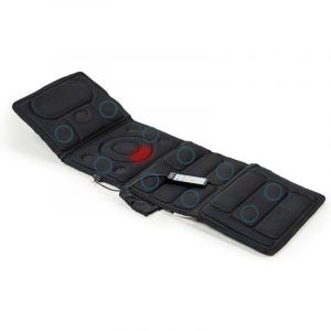 Matelas Massant &Eacute;lectrique Chauffant Vibrant - Si&egrave;ge de Massage &ndash; 10 Moteurs, 5 Modes, 3 Intensit&eacute;s, Chauffage, T&eacute;l&eacute;commande