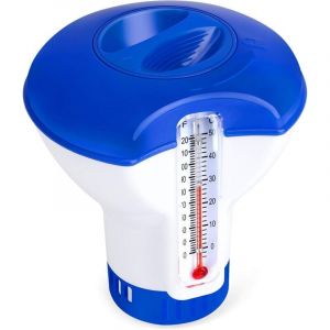 Diffuseur flottant avec thermom&egrave;tre, doseur automatique, diffuseur flottant pour spa, id&eacute;al pour piscine, bassin et spa.