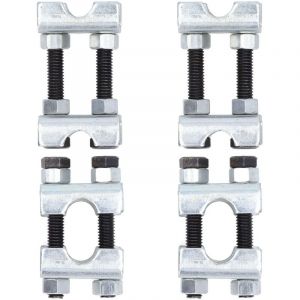 Jeffergarden Lot de 100 mini compresseurs &agrave; ressort h&eacute;lico&iuml;dal, entretoises r&eacute;glables bidirectionnelles, outil de r&eacute;glage d'amortisseur en acier au