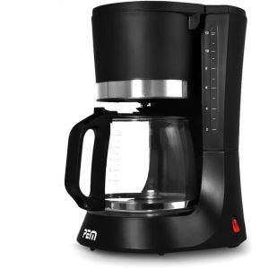 Cafeti&egrave;re Noir-Inox 680W - 1.2L-10 Tasses - PEM CM-171