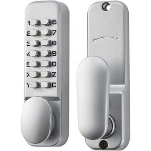 Alliage de Zinc Verrou de Porte a Code sans Clé Serrure à Code Mécanique Style Rétro 6 Code Lock Convient pour Garage hôtel Bureau Studio Entrepôt