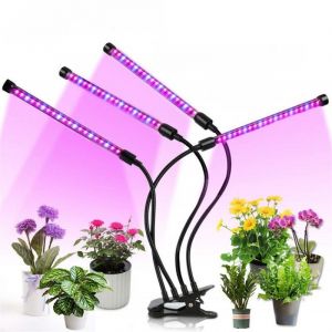 Lampe Horticole, Lampe LED Horticole 80LEDs &agrave; 360&deg;, Lampe Plante Interieur avec Chronom&eacute;trage (3H/9H/12H), Lampe Horticole LED Croissance Floraison