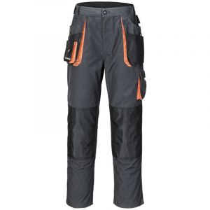 Terratrendjob - Pantalon pour hommes taille 54 gris foncé/noir/orange 65 % pes / 35 % coton