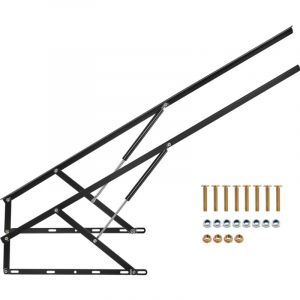Elevateur de lit, taille de lit compatible 59x79 pouces, capacite de charge de 265 lb, kit de quincaillerie mecanique pour lit mural a monter