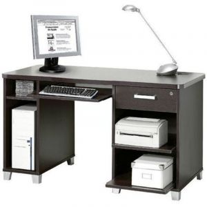 Topkit - Table d'ordinateur Barcelone 4035 | Grande table de bureau | Mobilier de bureau | Bureau avec tiroir et serrure | weng&eacute;