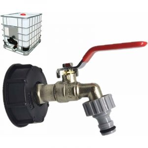 Pour IBC Adaptateur De Cuve 1/2" Robinet Sortie Raccord Vanne Robinet Raccords De Tuyau D'arrosag