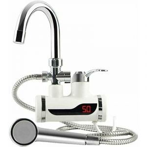 Choyclit - Robinet électrique 220 v avec chauffe-eau instantané et appareil de douche,chauffe-eau instantané avec affichage lcd de la
