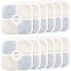 Filtres de fontaine &agrave; eau 12 pi&egrave;ces - pour Catit PIXI 43717 - Filtre &agrave; charbon actif - Haute qualit&eacute; - Purifiant - Recharge - Filtres de fontaine