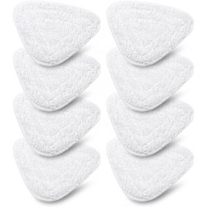Lot de 8 Housses de Rechange pour Nettoyeur &agrave; vapeur Vileda Steam & Vileda Steam Plus, Accessoire Balai Vapeur Microfibre compatible avec Vileda
