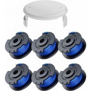 7 Pack Bobine Fil Coupe Bordure remplacements pour Ryobi One + AC14RL Coupe Bordures(6 Bobine Fil Coupe Bordure,1 Couvercle).. Debuns