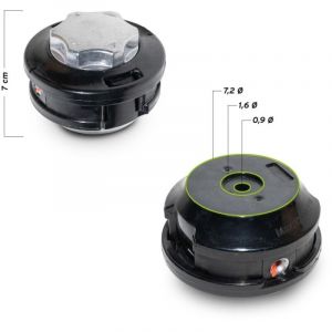 Bobine de fil semi-automatique pour d&eacute;broussailleuse