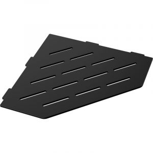 Tablette d'angle murale de douche en inox Line L.195mm - Noir mat