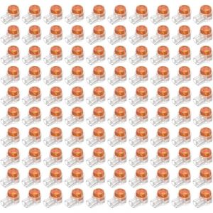 Ersandy - 100pcs Scotchlok uy Connecteur Etanche,Connecteurs de CâBle Remplis des RéSines Colliers de Connexion Pour Jardin & ExtéRieur la Tondeuse à