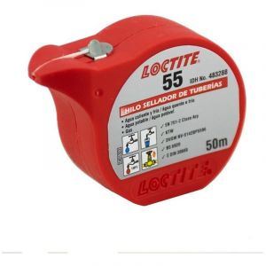 Henkel Loctite 55 - 50m, mastic instantané pour tuyaux en métal et en plastique, homologué pour le gaz et l'eau