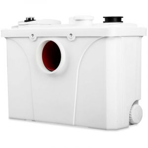 Randaco Station de relevage pour eaux us&eacute;es Pompe domestique de relevage de mati&egrave;res Pompe anti-retour int&eacute;gr&eacute; pour WC, douche, Blanc 700 W