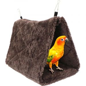 Hamac pour Oiseaux Pivoine Perroquet Nid Jouet pour Oiseaux, lit Suspendu pour Cage en Peluche, Nid d'oiseau, Tente, lit Chaud, Animal de Compagnie