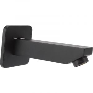 Ineasicer - Robinet de baignoire, G1/2, en cuivre, bec de baignoire dissimulé sans soudure, noir