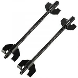 Lot de 2 Compresseur Ressort Amortisseurs,380mm Tendeurs &agrave; Ressorts Abaissement de Voitures Amortisseur de Chocs pour Auto Suspension