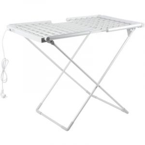&Eacute;tendoir &agrave; Linge &eacute;lectrique, &eacute;tendoir &agrave; Linge &agrave; Chauffage Rapide, &eacute;tendoir Pliable, s&egrave;che Linge &eacute;tanche avec Ailes r&eacute;glables [576]