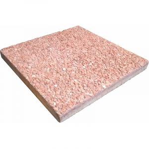Fraschetti - Base de dalle carrée en marbre et gravier pour parapluies avec une base croisée 14 kg Rosso Verona (40x40) - 14 kg Rosso Verona (40x40)