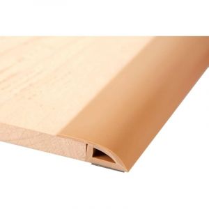 Seuil de porte adh&eacute;sif 2M, bande de seuil de sol en PVC, profil de transition, convient pour une pente de seuil de 7 &agrave; 10 mm (marron)