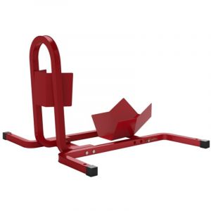 B&eacute;quille moto rouge m&eacute;tal r&eacute;glable pour roue avant 430-530cm - Table &eacute;l&eacute;vatrice 60x55x43cm