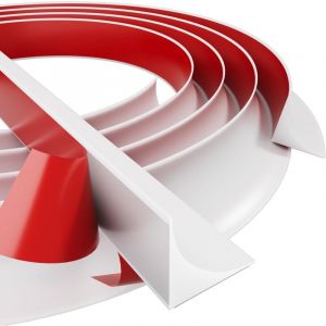 Plinthes d&eacute;coratives en silicone blanc/Plinthe/Corniches, Plinthe autocollante souple, Plinthe de finition pour plan de travail de cuisine, Plinthe