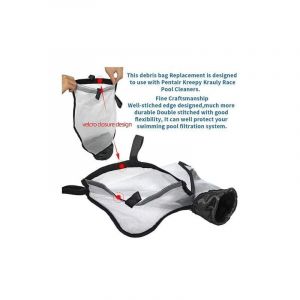 Sac en Filet en Nylon Compatible avec Le Nettoyeur de Piscine Polaris 360 380, Sac Filtrant Multi-usages Remplace，360009 (2 pièces)