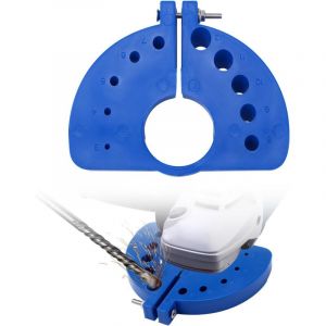 Aff&ucirc;teur de Forets, Accessoire de Meulage de Forets Multi-Usages avec 10 Encoches Meuleuse d'Angle de Pr&eacute;cision pour Tous les Forets (Bleu)
