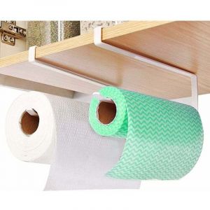 2 Pi&egrave;ces Support Essuie Tout, Porte Rouleau De Cuisine, Porte Essuie Tout Cuisine, Support pour Rouleau De Papier sans Per&ccedil;age, sans Poin&ccedil;on Porte