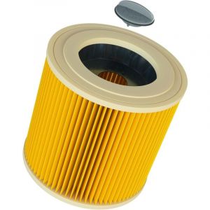 Csparkv - 1 pièce Filtre à cartouche compatible avec Karcher MV3?MV2?A2004?A2054?A2204?A2656 Wet & Aspirateurs à sec - yellow