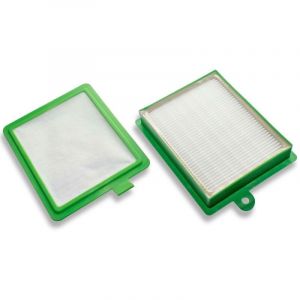Lot de 2 filtres compatible avec AEG/Electrolux Ergospace, Excellio aspirateur (filtre hepa, microfiltre) - Vhbw